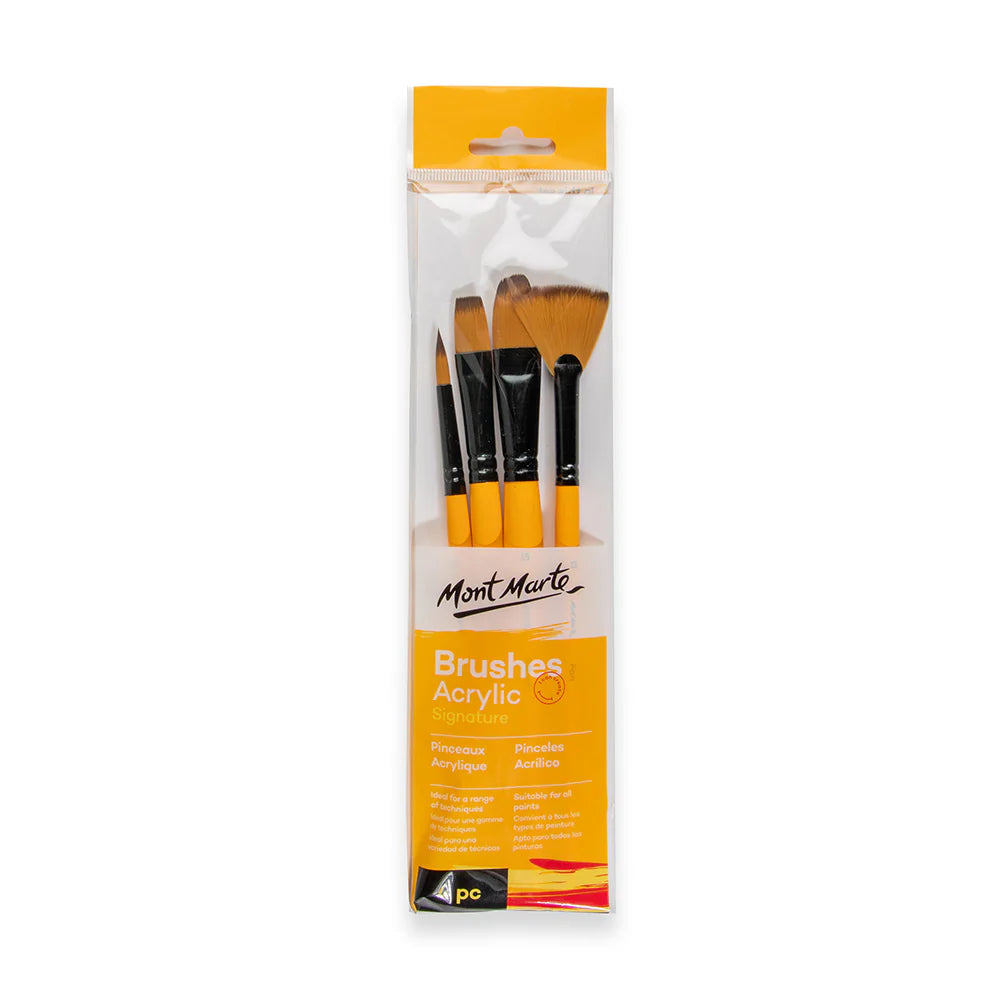 Mont Marte Gallery Series Brush Set 4Pk