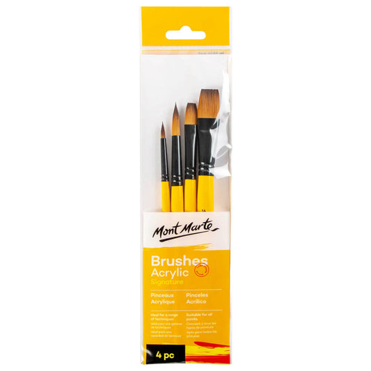 Mont Marte Signature Brush Set 4Pk