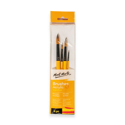 Mont Marte Signature Brush Set 4Pk