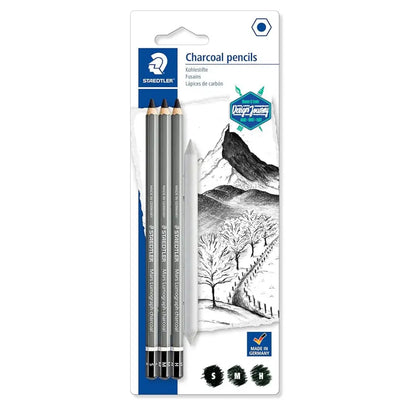 Staedtler Mars Lumograph Charcoal Pencil Set