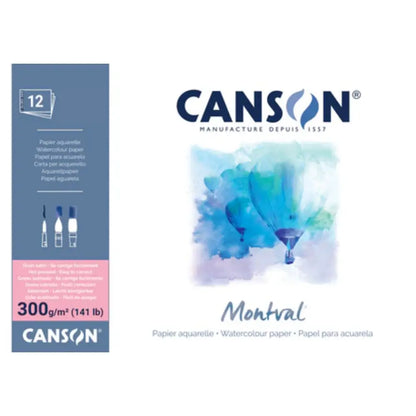 Canson Montval Watercolour Pad Smooth 300gsm 