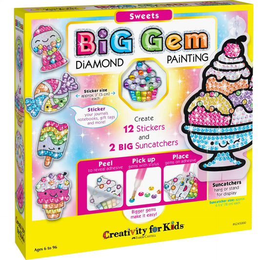 Faber Castell Big Gem Diamond Painting Kit-  Sweets