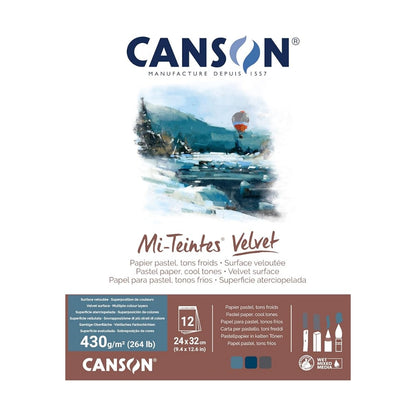 Canson Mi-Teintes Velvet Pad - Cool Tones