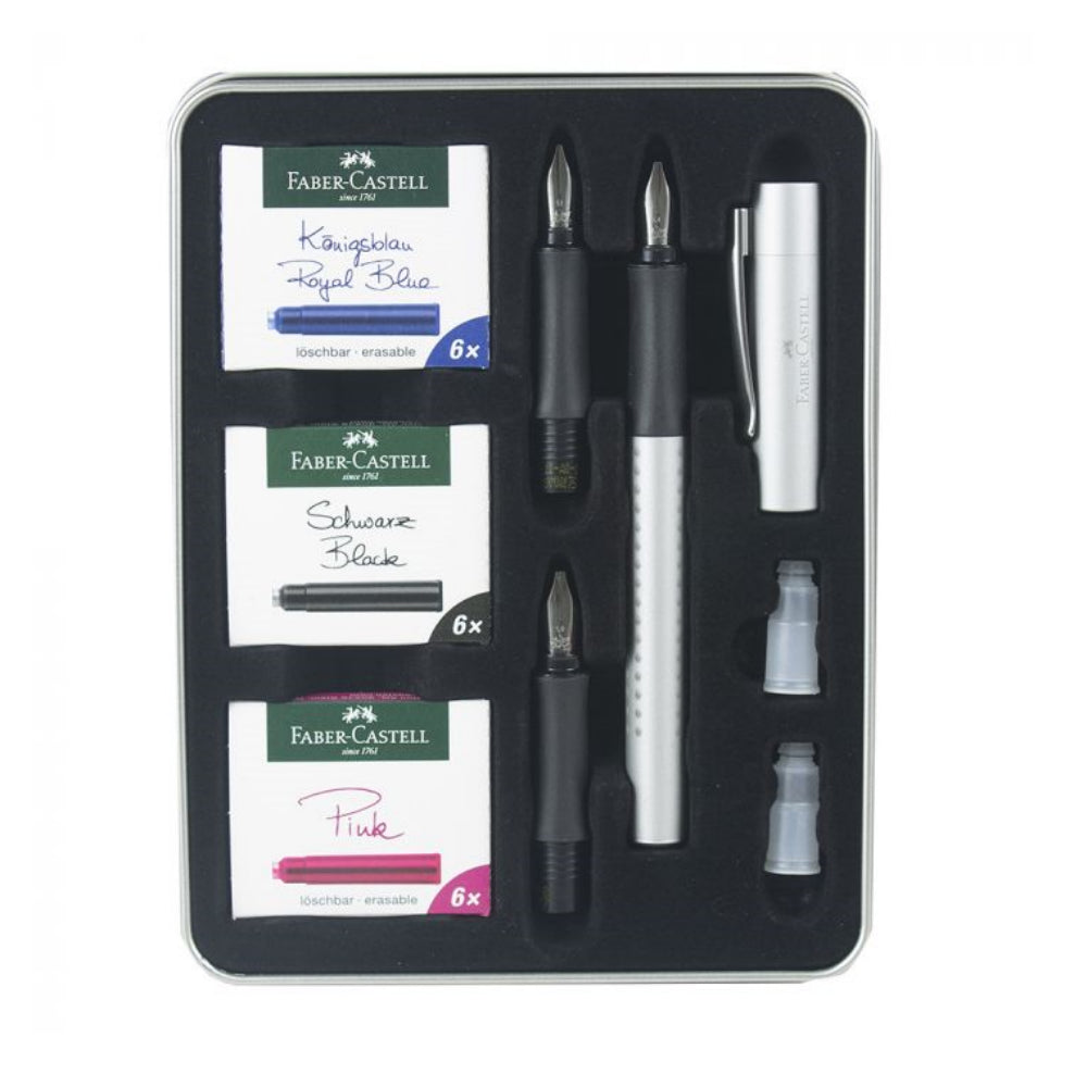 Faber-Castell 2011 Grip Fountain Pen Calligraphy Set