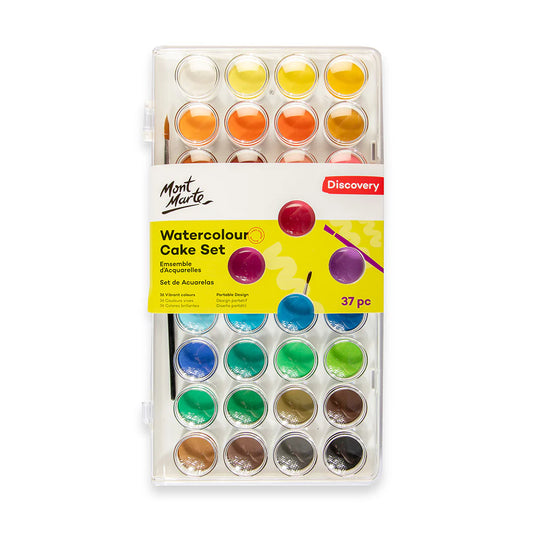 Mont Marte Watercolour Cake Set 37 Pk