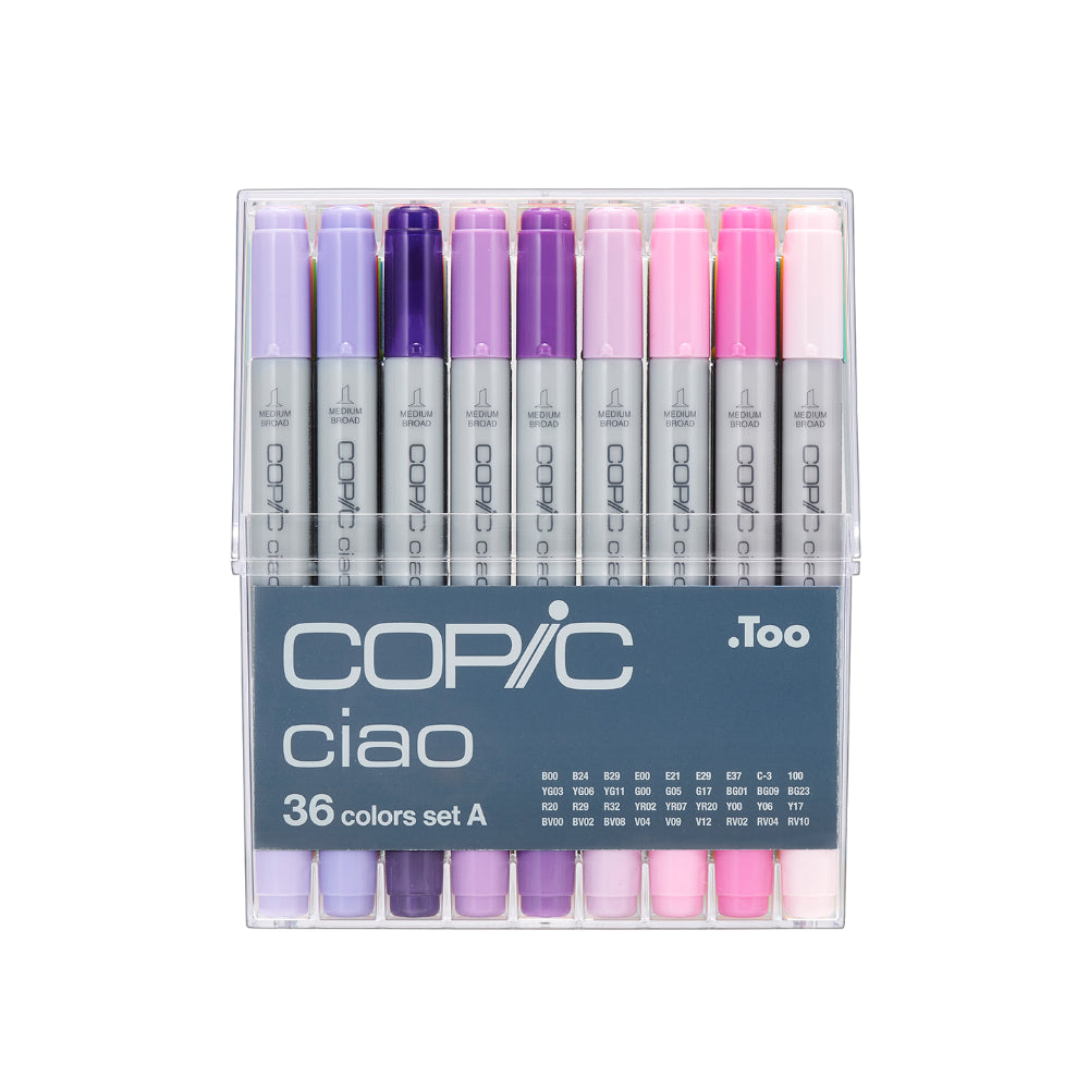 Copic Ciao Set 36A Assorted Colours