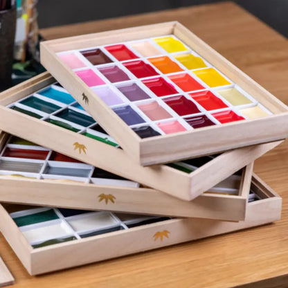 Kuretake Gansai Tambi Watercolour Anniversary Wood Box Set