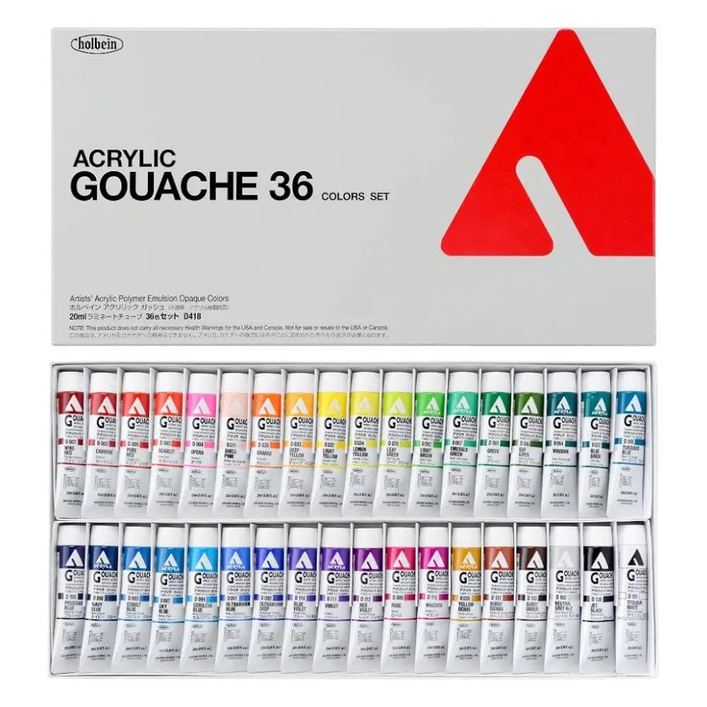 Holbein Acryla Gouache 36 Colour Master Set