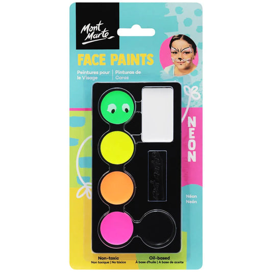 Mont Marte Kids Face Painting Set - Neon