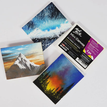 Mont Marte Mini Canvas 2Pk 8X10cm