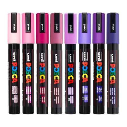 Uni POSCA Marker Pen PC-5M Aurora Set 8pk