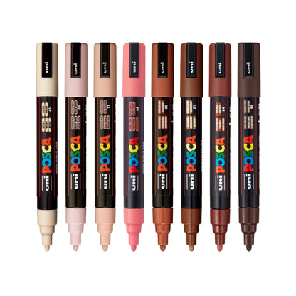 Uni POSCA Marker Pen PC-5M Portrait Set 8pk