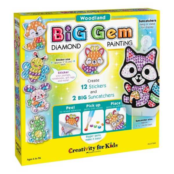 Picture of Faber Castell Big Gem Diamond Painting Kit- Woodland